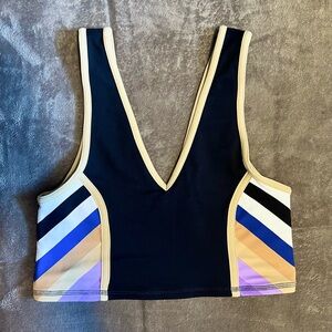 FREE PEOPLE MOVEMENT Multicolor Crop Top